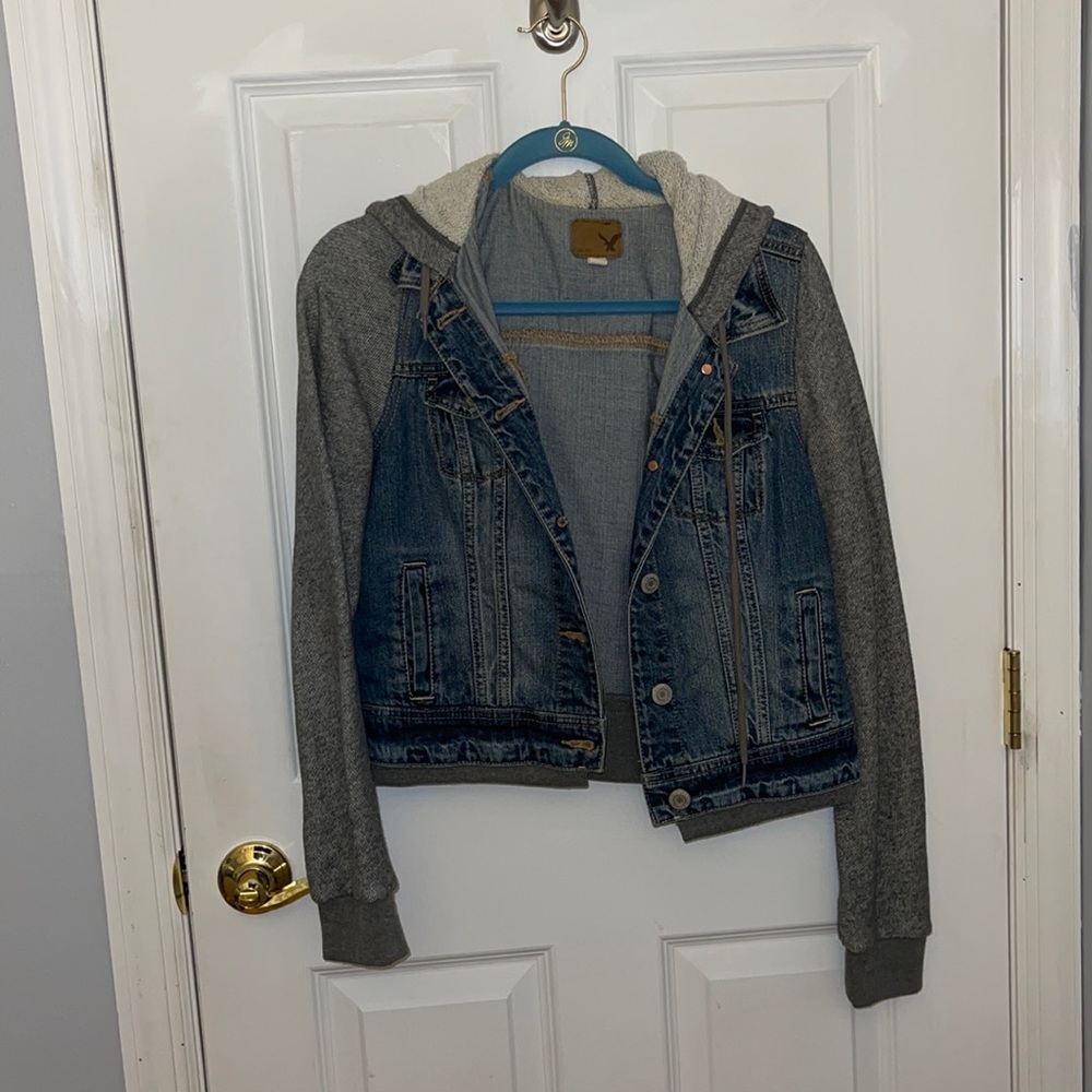 American Eagle Denim Sweatshirt